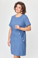 Платье 2469 голубой Мода-Версаль