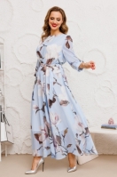 Платье 2464/ голубой Мода-Версаль