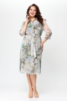 Платье 1861/цветы Леди стиль классик