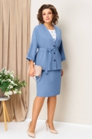 Костюм 1428/голубой  Волна