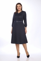Платье 2607/горох Леди стиль классик